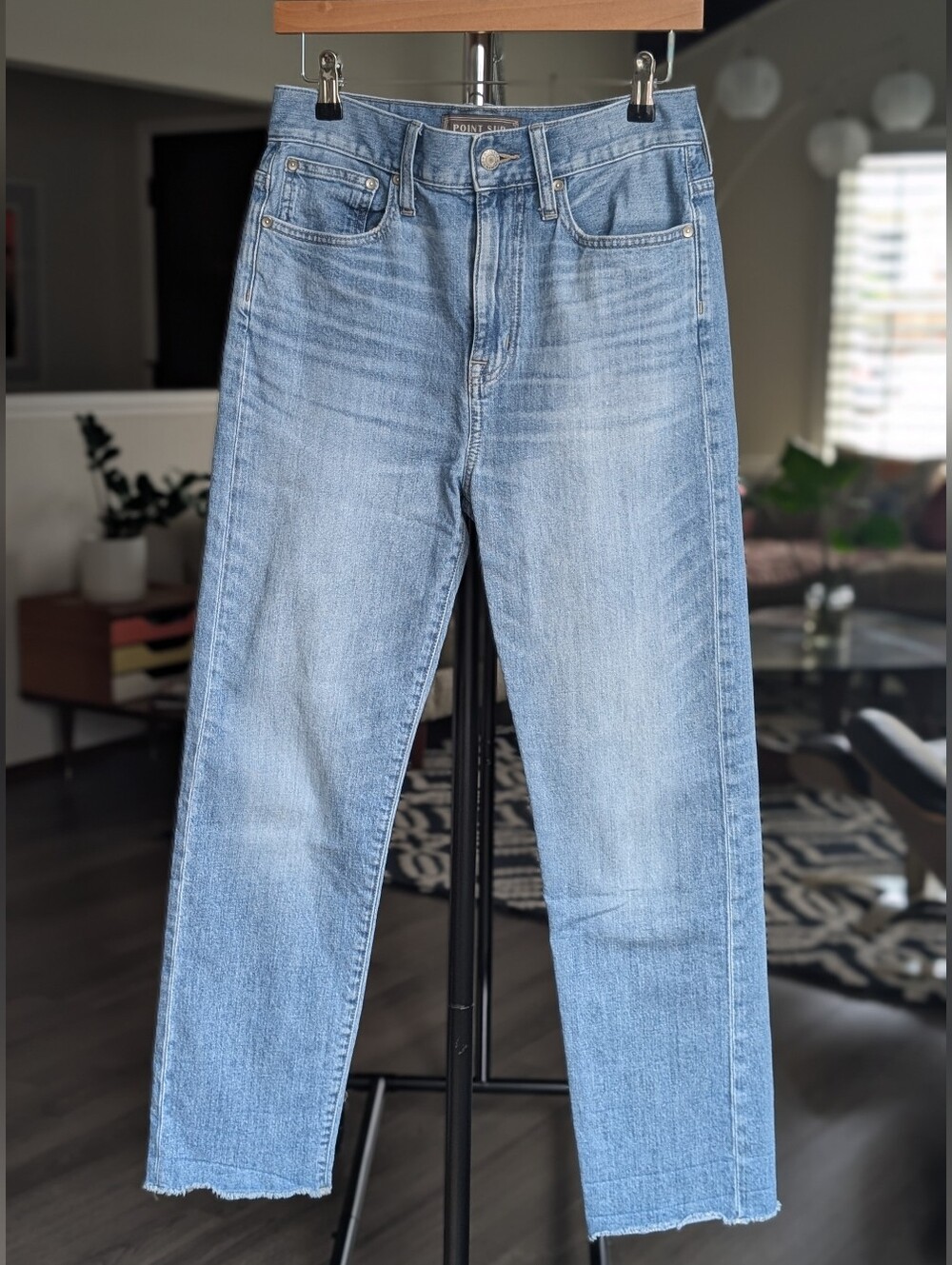 J. Crew Point Sur Denim Hi-Rise Slim Boy Denim Jeans Size 26 Light Wash